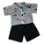 Handmade Pirate Print Short Set Fits 15 - 16 Inch Cabbage Patch Kid Dolls