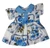 Blue Flower Dress Fits 15 Inch Baby And Cabbage Patch Kid Dolls