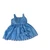 Handmade Darling Blue Dress Fits 15 - 16 Inch Cabbage Patch Kid Dolls