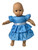 Doll Clothes Superstore Blue Ruffle Dress Fits 15-16 Inch Cabbage Patch Kid And Baby Dolls