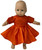 Doll Clothes Superstore Orange Party Dress Fits 14-15 Inch Baby Dolls