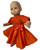 Doll Clothes Superstore Orange Party Dress Fits 14-15 Inch Baby Dolls