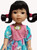 Big Flower Dress For 14.5 Inch Dolls Like Wellie Wisher Glitter Girl Dolls