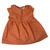 Handmade Tangerine Print Dress for 15 - 16 Inch Cabbage Patch Kids  Cap Sleeves, Gathered Skirt & Pearl Button Detail