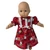 Handmade Red Kitten Print Nightgown for 15 - 16'' Baby & Cabbage Patch Dolls