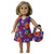 Doll Clothes Superstore Handmade Floral Beach Dress with Matching Purse  Fits 18-Inch Girl Dolls