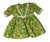Doll Clothes Superstore Handmade Orange & Green Floral Dress for 14 -15 Inch Baby Dolls