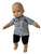 Handmade Print Shirt With Shorts Fits 14-15 Inch Baby Dolls