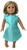 Doll Clothes Superstore Handmade Mint Bow Dress with Flower Appliqu for 18-Inch Dolls