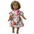 Handmade Casual Day Dress with Lots of Pink Flowers for 18-Inch Girl Dolls