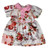 Handmade Pink Flower Dress for 12-Inch Baby Alive & Little Baby Dolls