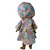 Doll Clothes Superstore Handmade Bathing Suit with Shell Print Cover-Up for 18-Inch Girl Dolls