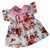 Handmade Pink Flower Dress for 15-16" Baby Dolls & Cabbage Patch Kids