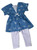 Doll Clothes Superstore Handmade Sweet & Stylish Blue Dress with Tights for 18 Inch Dolls