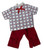 Doll Clothes Superstore Handmade Heart Print Short Set  Fits 18-Inch Girl Dolls