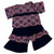 Doll Clothes Superstore Handmade Red, White & Blue Rainbow Short Set for 18-Inch Girl Dolls