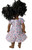 Doll Clothes Superstore Handmade Girls Size 8 Flower Dress with Matching 18-Inch Doll Outfit