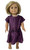 Doll Clothes Superstore Handmade Matching Purple Dresses  Size 6 Girl & 18" Doll Outfit Set
