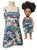 Doll Clothes Superstore Handmade Size 5 Matching Girl & Doll Earthtone Sundress Set