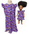 Doll Clothes Superstore Handmade Size 6 Girls Flower Dress with Matching 18-Inch Doll Dress