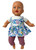 Doll Clothes Superstore Handmade Floral Sundress with Tights  Fits 14 - 15 Inch Baby Dolls