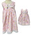 Doll Clothes Superstore Matching Girls Size 3 Pink Flowers & Checks Long Dress with 18 Inch Doll Outfit