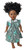 Matching Girl Size 12 and 18-Inch Doll Dress with Green Stripe Pattern