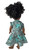 Matching Girl Size 12 and 18-Inch Doll Dress with Green Stripe Pattern