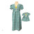 Doll Clothes Superstore Size 6 Green Flower Matching Girl And Doll Nightgowns