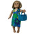 Doll Clothes Superstore Handmade Bursts of Flowers Beach Dress with Bag for 18-Inch Girl Dolls
