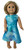 Doll Clothes Superstore Handmade Shades of Blue Dress with Polka Dot Jacket for 18-Inch Girl Dolls