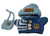 Blue Knit Sweater with Light Blue Hat and Bag for 17.5cm Collectable Dolls
