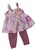 Doll Clothes Superstore Handmade Colorful Flower Jumper with Tights for 18 Inch Girl Dolls