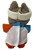 Doll Clothes Superstore Rust and Blue Corduroy Outfit Set for 17.5cm Labubu Dolls  Hat, Shirt & Pants