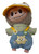 Happy Bear Vibes! 3-Piece Overall Set with Shirt & Visor for 17.5cm Collectable Dolls