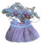 Totally Beautiful in Chiffon Frills with Pearl & Flower Headband for 17.5cm Labubu Dolls