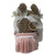 Totally Beautiful in Chiffon Frills with Pearl & Flower Headband for 17.5cm Labubu Dolls
