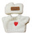 Knit Sweater with Heart Applique and Matching Headband for 17.5cm Labubu Dolls