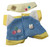 Blue and Yellow Jumpsuit with Visor for 7 inches Labubu Dolls