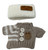 Cozy Fall Set: Tan & White Stripe Sweater with Knit Headband for 17.5cm Labubu Dolls