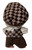 Dapper in Brown: 4-Piece Shirt, Tie, Shorts & Hat Set fit 17.5cm Collectable Dolls