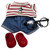 Mickey Lovers Complete Clothing Set for 17.5cm Labubu Dolls