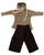 Doll Clothes Superstore Suede Hoodie with Cargo Pants for Barbie’s Friend Ken and GI Joe