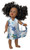 Doll Clothes Superstore Handmade Various Shades of Blue Flower Sundress with Matching Purse for 18 Inch Girl Dolls