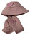 Pretty in Pink Overalls and Hat for Fashion-Forward 17.5cm Collectable Dolls