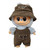 Doll Clothes Superstore Brown Corduroy Overall Set for 17.5cm Labubu Dolls