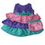 Lavender Bodice Doll Dress with Colorful Ruffle Skirt, Mint Bow & Matching Purse for 18 inch dolls.