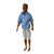 Classic Pinstripe Blue Shirt with Shorts Outfit for Ken and GI Joe Dolls