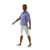 Doll Clothes Superstore Handmade Lavender Stripe Shirt with White Shorts for Ken and GI Joe Dolls