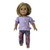 Colorful Stretch Pants & Lavender Blouse Outfit for 18 Inch Girl Dolls